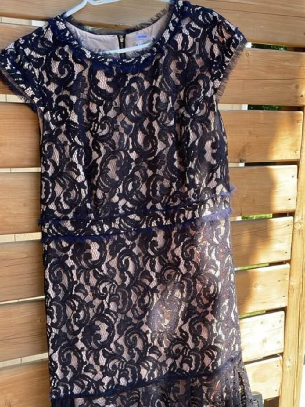 Nanette Lepore Woman Navy Blue Lace Sheath Dress Size 18W